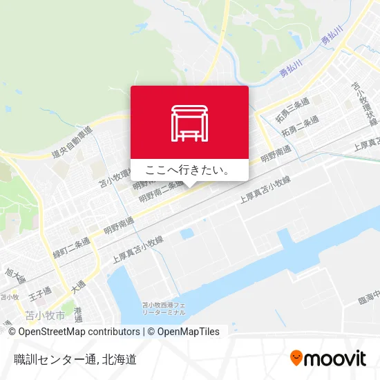 職訓センター通地図