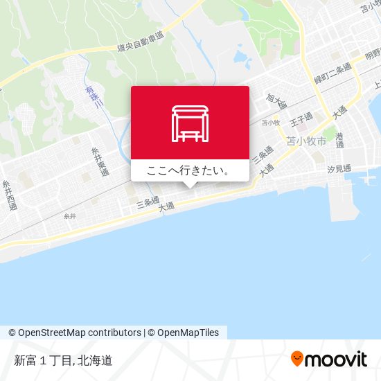 新富１丁目地図