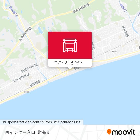 西インター入口地図