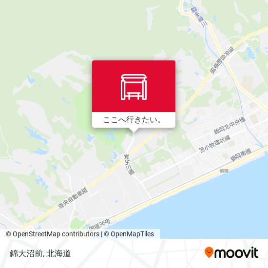 錦大沼前地図