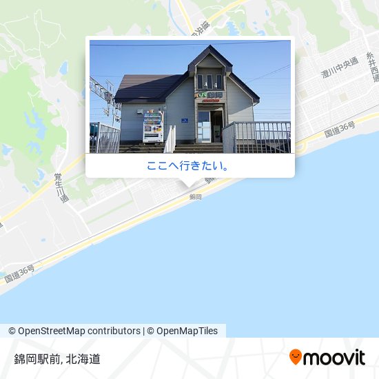 錦岡駅前地図