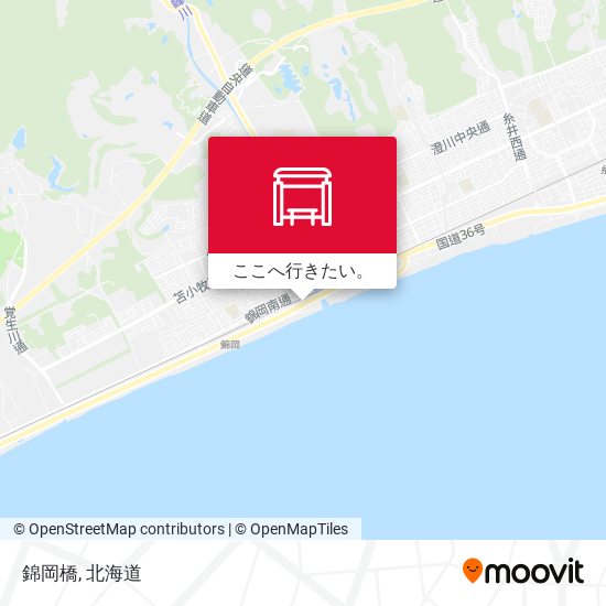 錦岡橋地図