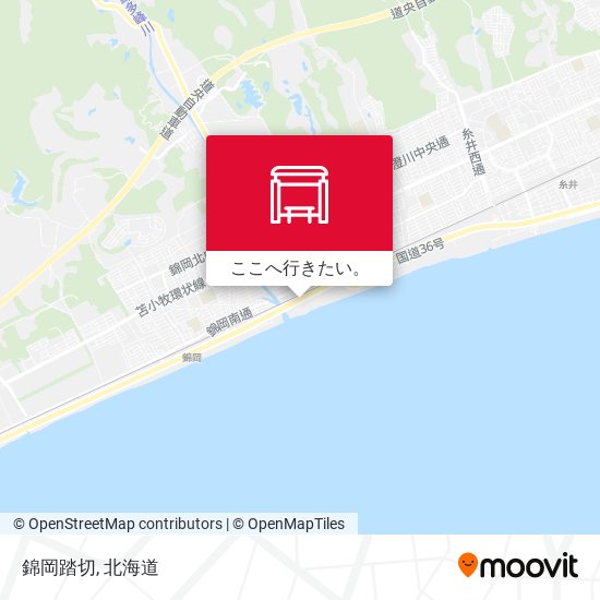 錦岡踏切地図