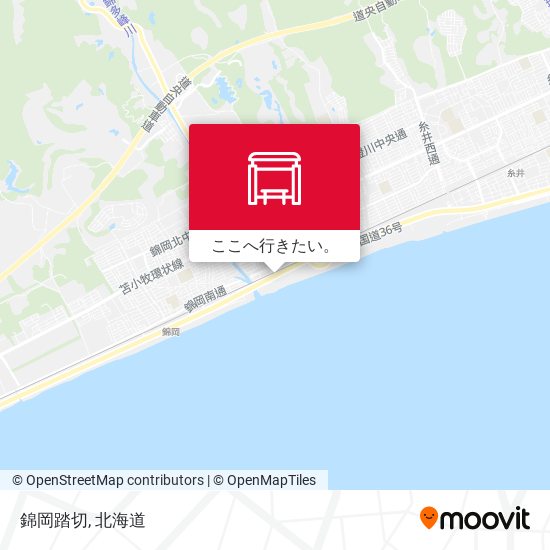 錦岡踏切地図