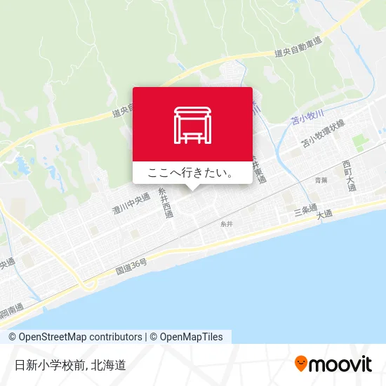 日新小学校前地図