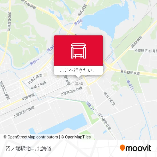 沼ノ端駅北口地図