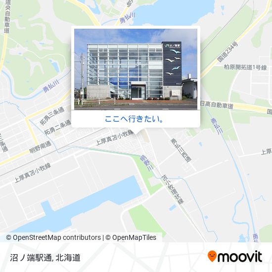 沼ノ端駅通地図