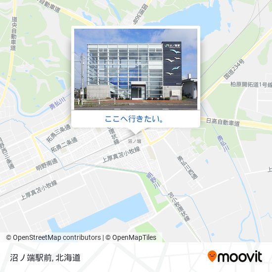 沼ノ端駅前地図