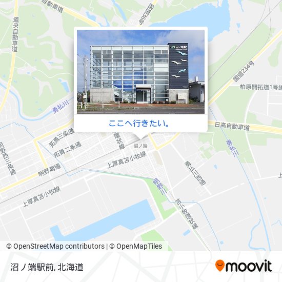 沼ノ端駅前地図
