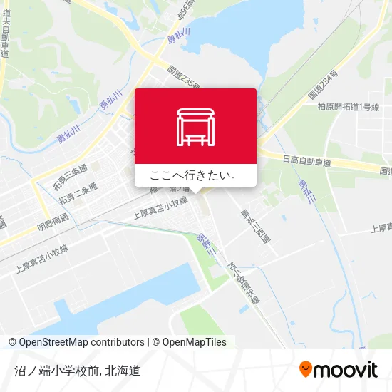 沼ノ端小学校前地図