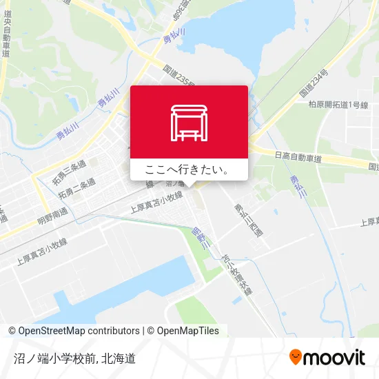 沼ノ端小学校前地図