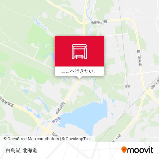 白鳥湖地図