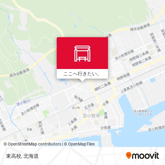 東高校地図