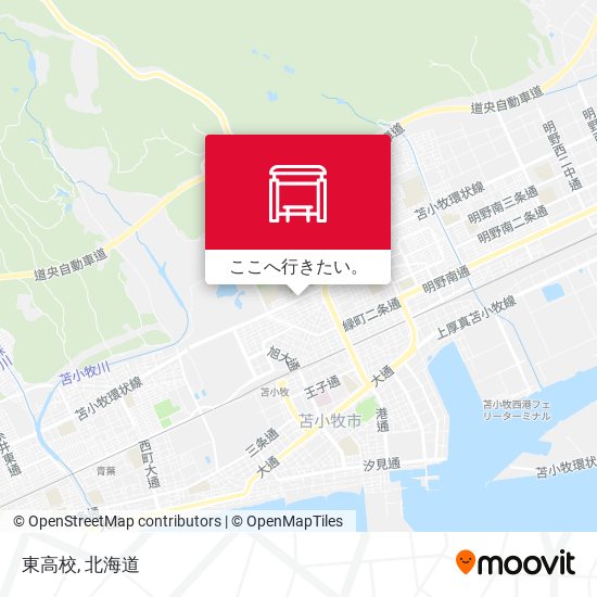 東高校地図