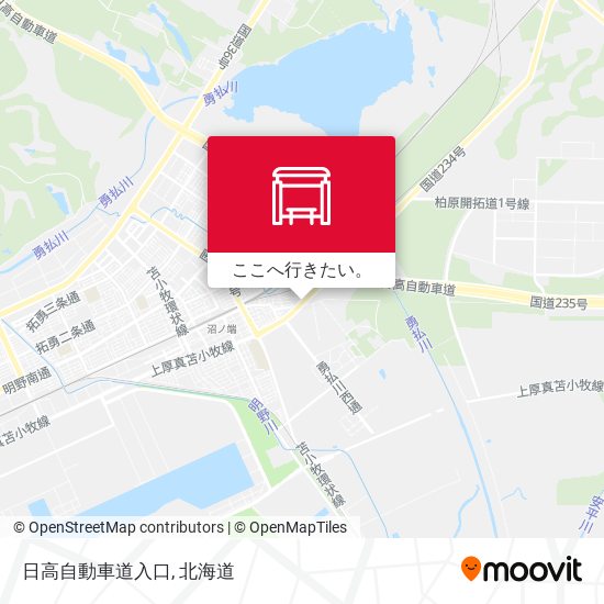 日高自動車道入口地図