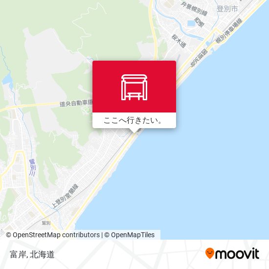 富岸地図