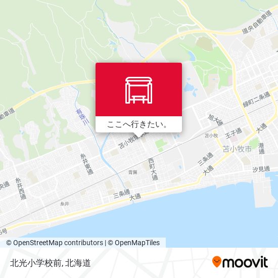 北光小学校前地図