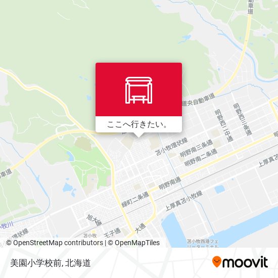 美園小学校前地図
