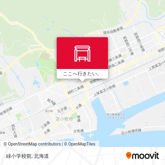 緑小学校前地図