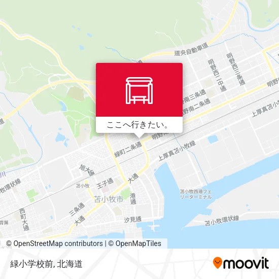 緑小学校前地図
