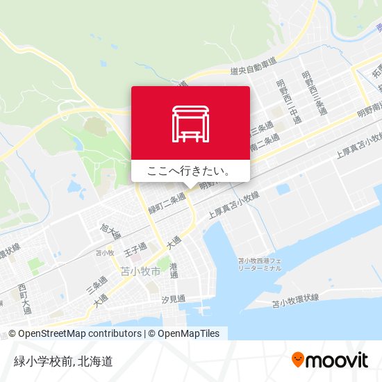 緑小学校前地図