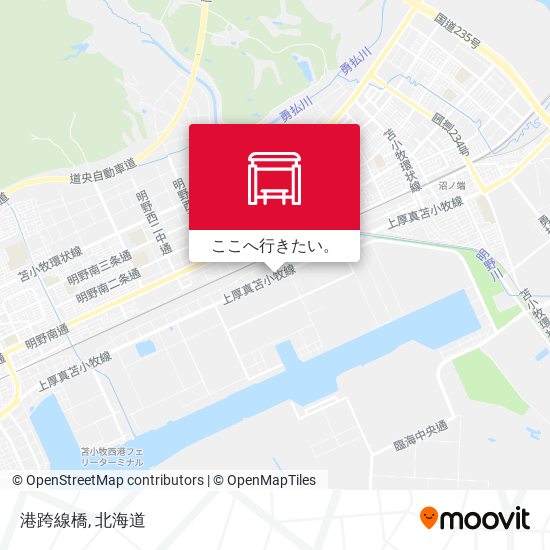 港跨線橋地図