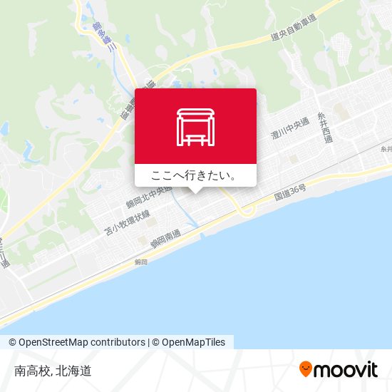 南高校地図