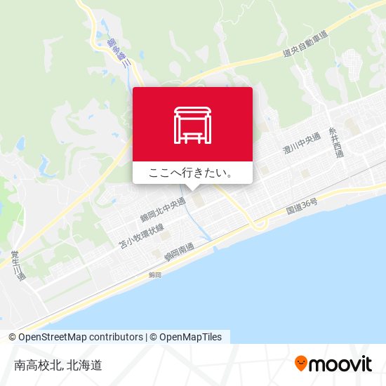 南高校北地図