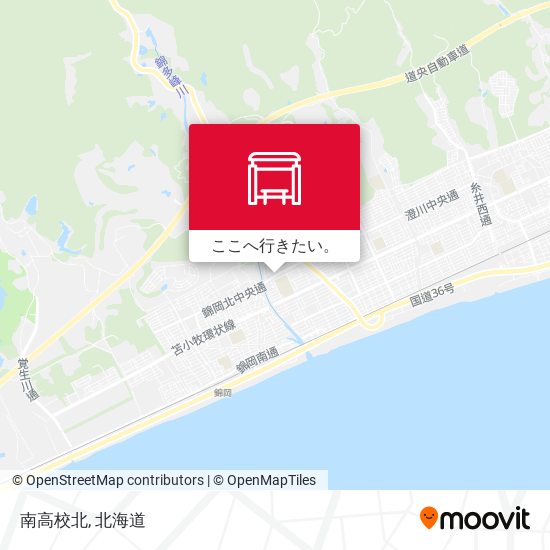 南高校北地図