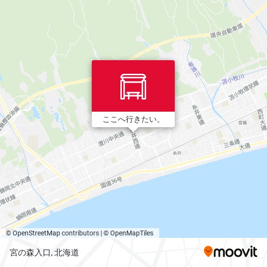 宮の森入口地図