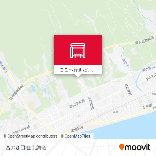 宮の森団地地図