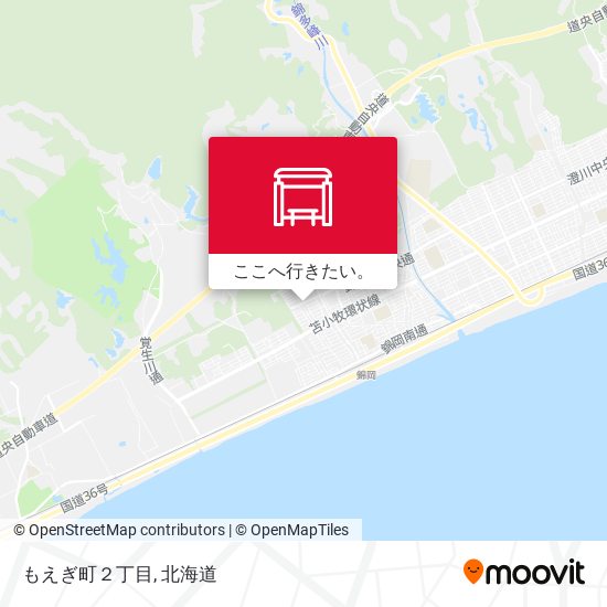 もえぎ町２丁目地図