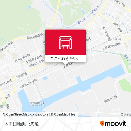 木工団地前地図