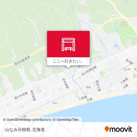 山なみ分校前地図