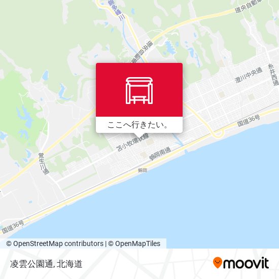 凌雲公園通地図