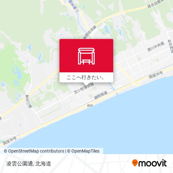 凌雲公園通地図