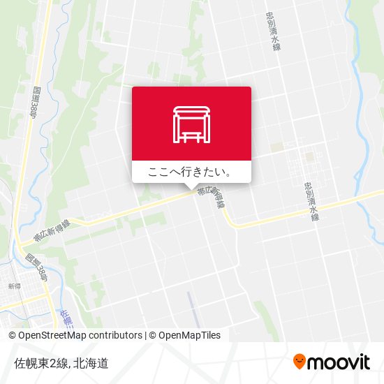 佐幌東2線地図