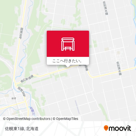 佐幌東1線地図