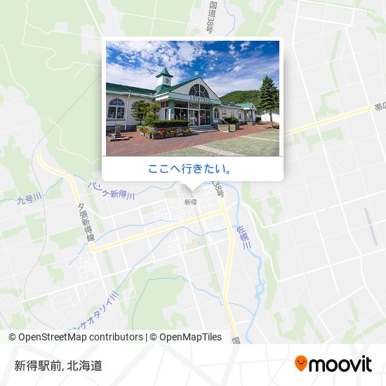 新得駅前地図