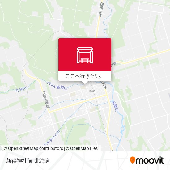 新得神社前地図