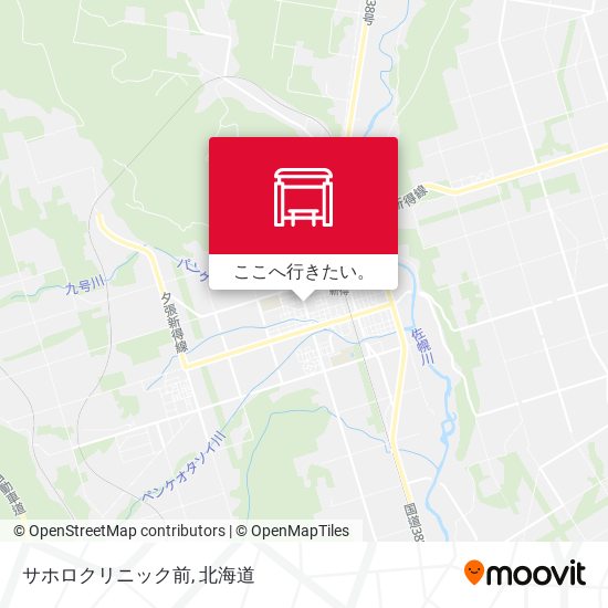 サホロクリニック前地図