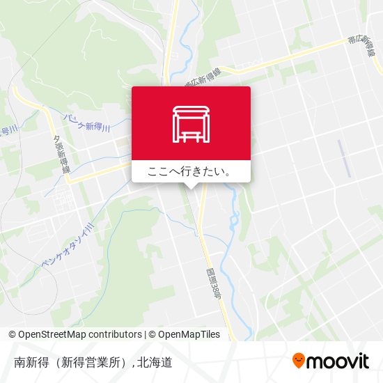 南新得（新得営業所）地図