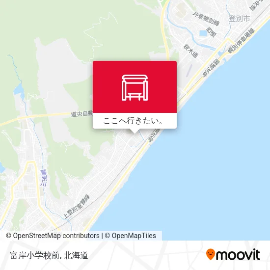 富岸小学校前地図