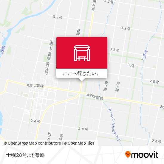 士幌28号地図