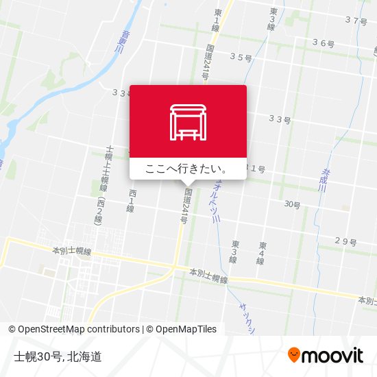 士幌30号地図