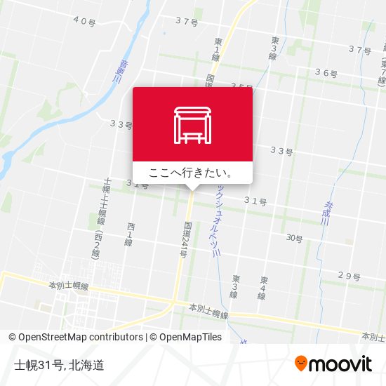 士幌31号地図
