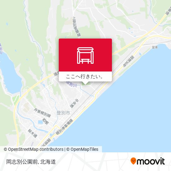 岡志別公園前地図