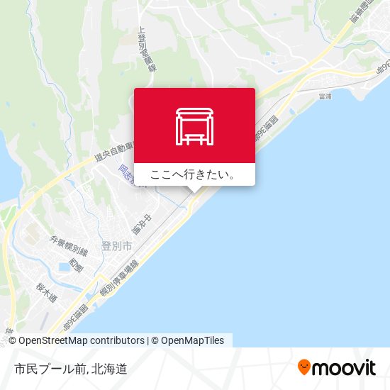 市民プール前地図