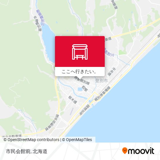 市民会館前地図