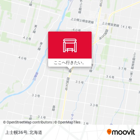 上士幌36号地図